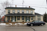 232 & 234 & 236 W STATE ST, a Greek Revival house, built in Burlington, Wisconsin in 1850.