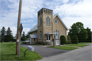 W1096 CONCORD CENTER DR, a Late Gothic Revival church, built in Concord, Wisconsin in 1915.