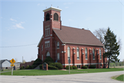 W4095 CTH B, a Early Gothic Revival church, built in Farmington, Wisconsin in 1913.