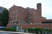 900 ILLINOIS AVE, a Romanesque Revival hospital/medical clinic, built in Stevens Point, Wisconsin in 1927.