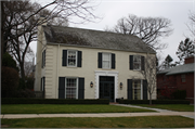 4645 N WILSHIRE RD, a Colonial Revival/Georgian Revival house, built in Whitefish Bay, Wisconsin in 1937.