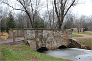 4201 MAIN ST, a Rustic Style stone arch bridge, built in Stevens Point, Wisconsin in 1935.
