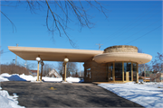 249 E JEFFERSON ST, a Usonian bank/financial institution, built in Spring Green, Wisconsin in 1982.