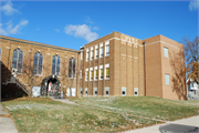 1800 16th Ave, a Late Gothic Revival house of worship, built in South Milwaukee, Wisconsin in 1898.