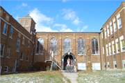 1800 16th Ave, a Late Gothic Revival house of worship, built in South Milwaukee, Wisconsin in 1898.