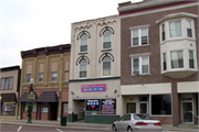 124 E WALWORTH AVE, a Italianate fire house, built in Delavan, Wisconsin in 1884.