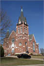 18 5TH AVE, a Early Gothic Revival church, built in New Glarus, Wisconsin in 1900.