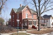 318 10TH AVENUE, a Queen Anne house, built in New Glarus, Wisconsin in 1912.