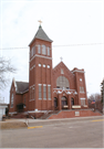 604 OAK ST, a Romanesque Revival church, built in Wisconsin Dells, Wisconsin in 1902.