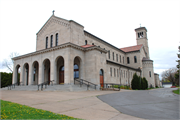 1115 BELKNAP ST, a Romanesque Revival church, built in Superior, Wisconsin in 1927.