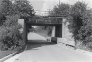AMERICAN DR @ UP RAILROAD, a NA (unknown or not a building) concrete bridge, built in Oak Creek, Wisconsin in 1910.