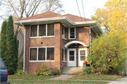 744 & 744 1/2 CENTRAL AVE, a Prairie School duplex, built in Beloit, Wisconsin in 1930.