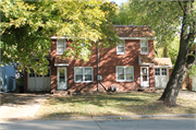 117 & 119 BLUFF ST, a Colonial Revival/Georgian Revival duplex, built in Beloit, Wisconsin in 1944.