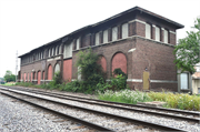 220 LYNN ST, a Romanesque Revival depot, built in Baraboo, Wisconsin in 1902.