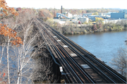 CHIPPEWA RIVER AT OLD WELLS RD AND GARDEN ST, a NA (unknown or not a building) bridge, built in Eau Claire, Wisconsin in 1912.