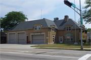 3829 WASHINGTON AVE, a Arts and Crafts fire house, built in Racine, Wisconsin in 1936.