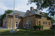 3829 WASHINGTON AVE, a Arts and Crafts fire house, built in Racine, Wisconsin in 1936.