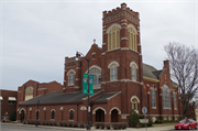 3319 WASHINGTON AVE, a Late Gothic Revival house of worship, built in Racine, Wisconsin in 1919.