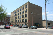 1661 N WATER ST, a Romanesque Revival industrial building, built in Milwaukee, Wisconsin in 1885.