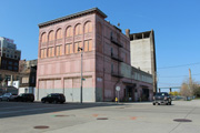 211 W SEEBOTH, a Romanesque Revival industrial building, built in Milwaukee, Wisconsin in 1938.