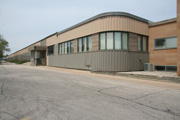 4037-4041 N Richards St, a Art/Streamline Moderne industrial bldg/manufacturing facility, built in Milwaukee, Wisconsin in 1965.