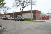 125 W Melvina St, a Art/Streamline Moderne industrial bldg/manufacturing facility, built in Milwaukee, Wisconsin in 1930.
