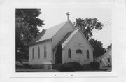 NW CNR OF PARK ST AND FULLER ST, a Late Gothic Revival church, built in Birchwood, Wisconsin in 1904.