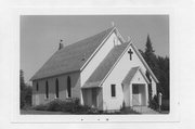 SW CNR OF S GERMAN SETTLEMENT RD AND COUNTY HIGHWAY YY, a Front Gabled church, built in Spirit, Wisconsin in 1902.