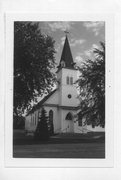 SE CORNER OF BEACH AND CHARLES STS, a Early Gothic Revival church, built in Plainfield, Wisconsin in .