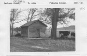 PRINDLE RD, a Front Gabled one to six room school, built in Alma, Wisconsin in 1860.