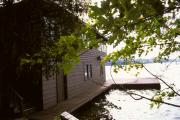 1460 EVERETT RD (on Cranberry Lake), a Craftsman boat house, built in Washington, Wisconsin in 1937.