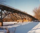 Hwy 54 over Embarass River, a NA (unknown or not a building) deck truss bridge, built in Liberty, Wisconsin in 1933.