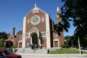 2214 E CAPITOL DR, a Romanesque Revival church, built in Shorewood, Wisconsin in 1936.