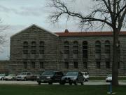 2833 Riverside Drive, a Romanesque Revival jail/correctional center/prison, built in Allouez, Wisconsin in 1912.