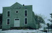 STATE HIGHWAY 27, 7 M N OF CADOTT, a Boomtown meeting hall, built in Arthur, Wisconsin in 1907.