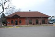 119 N WASHINGTON AVE, a Romanesque Revival library, built in Washburn, Wisconsin in 1893.