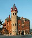 381 E MAIN ST, a Romanesque Revival city/town/village hall/auditorium, built in Stoughton, Wisconsin in 1900.