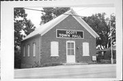WEST SIDE OF BAY SETTLEMENT ROAD, NORTH OF CHURCH ROAD, SOUTH OF STATE HIGHWAY 57, a Front Gabled city/town/village hall/auditorium, built in Scott, Wisconsin in .