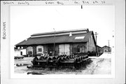 819 6TH ST, a Astylistic Utilitarian Building roundhouse/repair shop/car barn, built in Green Bay, Wisconsin in 1913.
