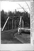 Irvine Park Dr. over Duncan Creek, south bridge, a NA (unknown or not a building) overhead truss bridge, built in Chippewa Falls, Wisconsin in 1907.