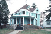 124 MARY ST, a Queen Anne house, built in Cambria, Wisconsin in 1899.