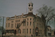 105 N DICKASON BLVD, a Romanesque Revival city/town/village hall/auditorium, built in Columbus, Wisconsin in 1892.