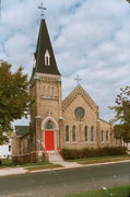 211 W PLEASANT ST, a Early Gothic Revival church, built in Portage, Wisconsin in 1898.