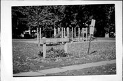 WILCOX PARK, a cemetery, built in Waupun, Wisconsin in 1850.