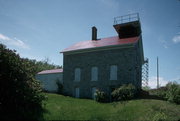 ROCK ISLAND, NW TIP, a Front Gabled lifesaving station facility/lighthouse, built in Washington, Wisconsin in 1858.