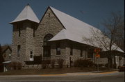 200 N 5TH AVE, a Late Gothic Revival church, built in Sturgeon Bay, Wisconsin in 1899.