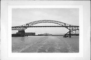 US 535 (HAMMOND AVE) OVER SUPERIOR BAY, a NA (unknown or not a building) deck truss bridge, built in Superior, Wisconsin in 1961.