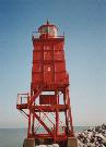 NORTH PIER, RACINE HARBOR, a lifesaving station facility/lighthouse, built in Racine, Wisconsin in 1903.
