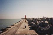 NORTH PIER, RACINE HARBOR, a lifesaving station facility/lighthouse, built in Racine, Wisconsin in 1903.