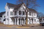 208 E MAPLE ST, a Italianate house, built in Lancaster, Wisconsin in 1858.